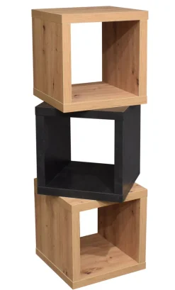 QUARTIER Hängeregal AARON 40 x 40 cm Eiche