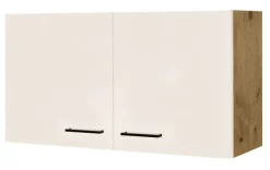 QUARTIER Hängeschrank Magnolia matt/Lancelot Oak ca.100cm