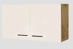 QUARTIER Hängeschrank Magnolia matt/Lancelot Oak ca.100cm