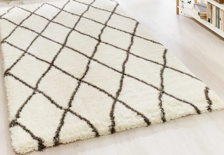 Hochflorteppich FLOKI MARROKKO 60 x 90 cm beige