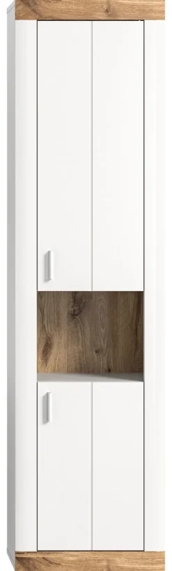 Hochschrank LAREDO 45 x 172 cm Weiß/ Eiche