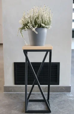 holz4home Blumenständer 21 x 50 cm Eiche geölt