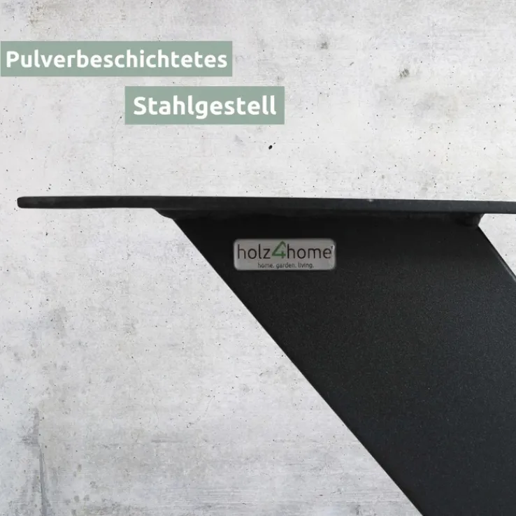 holz4home Esstisch 180 x 85 cm Eiche massiv mit Baumkante