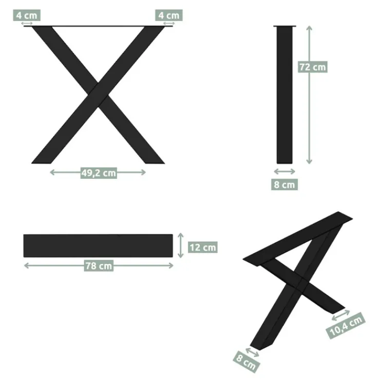 holz4home Esstisch 180 x 85 cm Eiche massiv mit Baumkante