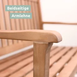 holz4home Gartenbank LANDHAUS 3-tlg 150 cm naturfarbig