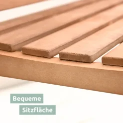 holz4home Gartenbank LANDHAUS 3-tlg 150 cm naturfarbig