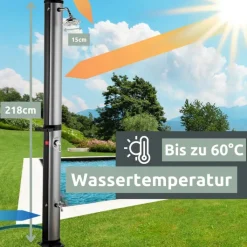 holz4home Gartendusche SOLAR 38 Liter