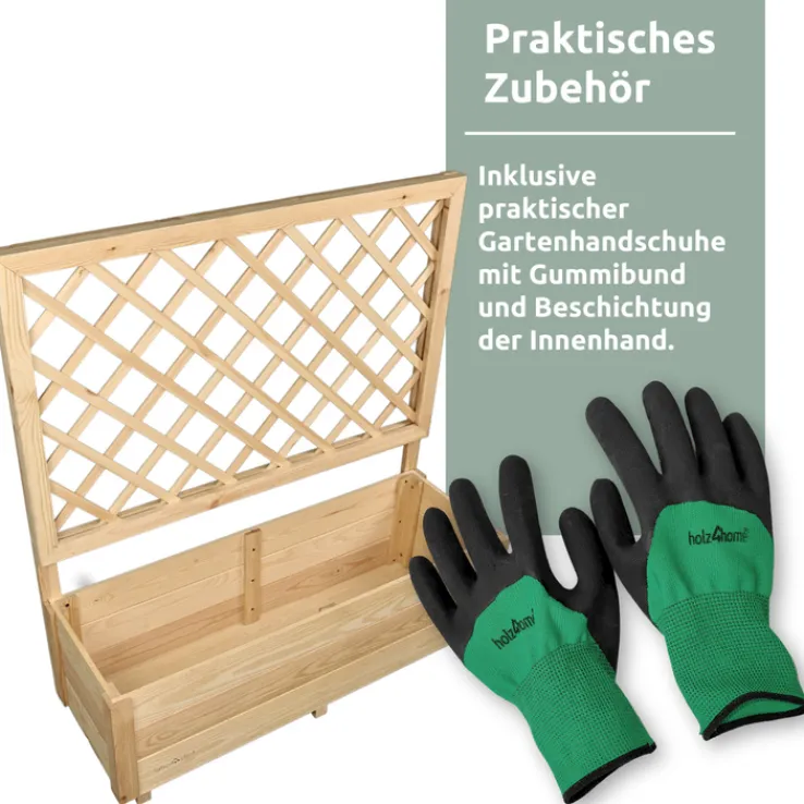 holz4home Pflanzkasten SPALIER 98 x 34 cm Kiefernholz