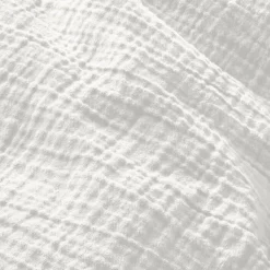 INSPIRATION HOME Musselin-Bettwäsche 135 x 200 cm weiß