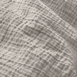 INSPIRATION HOME Musselin-Bettwäsche 135 x 200 cm greige