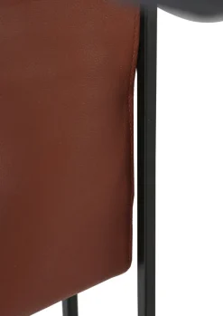 INTERhome Beistelltisch CHUCK Marmor 50 x 28 x 56 cm pulverbeschichtet Marmor-Dekor Weiß