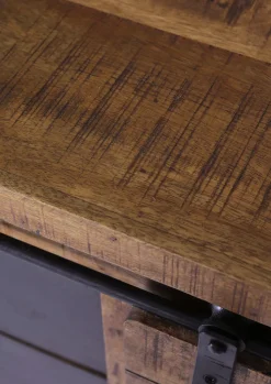 INTERhome Sideboard BARNEY 160 x 85 cm Mango Massivholz/schwarz