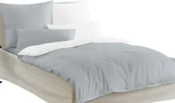 IRISETTE ESSENTIAL Mako-Satin-Bettwäsche JESSICA 155 x 220 cm silber