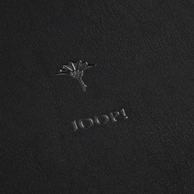 JOOP! Aufbewahrungskorb CORNFLOWER Kunstleder Textil 24,5 x 33 x 6 cm Anthrazit-Schwarz