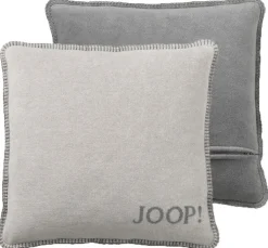JOOP! Kissenhülle UNI DOUBLEFACE 50 x 50 cm grau