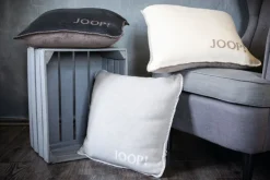 JOOP! Kissenhülle UNI DOUBLEFACE 50 x 50 cm grau