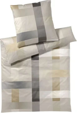 JOOP! Mako-Satin-Bettwäsche LIGHTS 135 x 200 cm sand