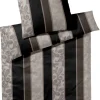 JOOP! Makosatin-Bettwäsche P STRIPES 135 x 200 cm black/mehrfarbig