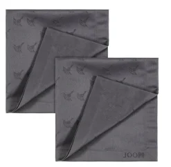 JOOP! Servietten-Set FADED CORNFLOWER 2er Set graphitgrau