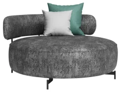 JOOP! Sessel 143 cm Stoffbezug anthrazitgrau