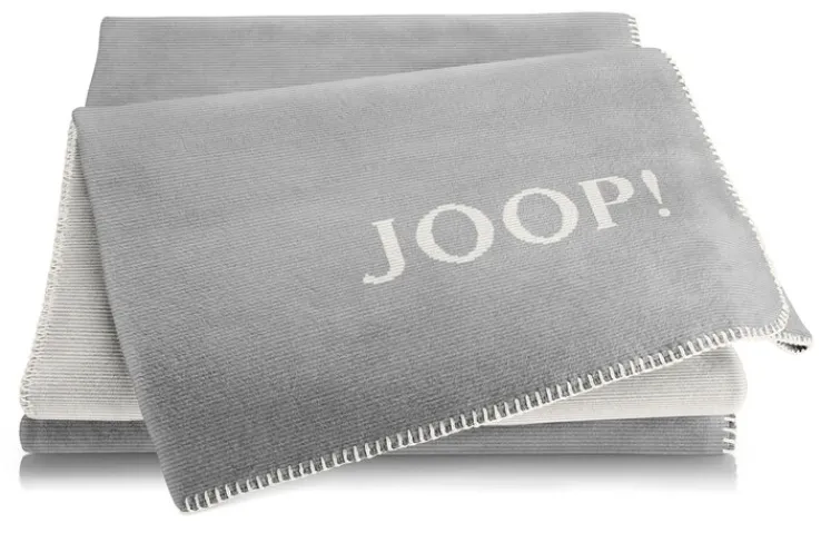 JOOP! Wohndecke MELANGE DOUBLEFACE 150 x 200 cm grau