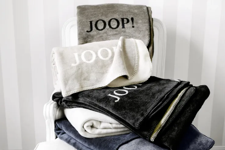 JOOP! Wohndecke MELANGE DOUBLEFACE 150 x 200 cm grau