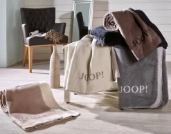 JOOP! Wohndecke UNI DOUBLEFACE 150 x 200 cm ecru/feder