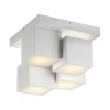JUST LIGHT LED Deckenlampe TETRIS 30 x 30 cm weiß