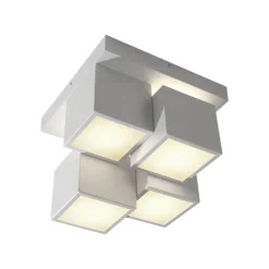JUST LIGHT LED Deckenlampe TETRIS 30 x 30 cm weiß