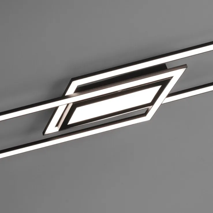 JUST LIGHT LED Deckenlampe ASMIN 17,9 x 100 cm schwarz