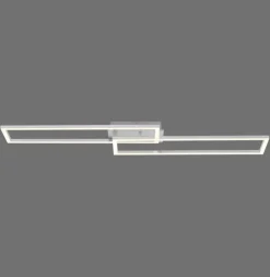 JUST LIGHT LED Deckenlampe IVEN 19,8 x 101,6 cm stahlfarbig