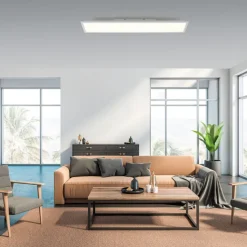 JUST LIGHT LED Deckenlampe FLAT 25 x 100 cm weiß