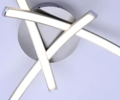 JUST LIGHT LED Deckenlampe VALERIE 40 cm stahlfarbig