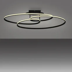 JUST LIGHT LED Deckenlampe LUMACA 81 x 30,5 cm schwarz