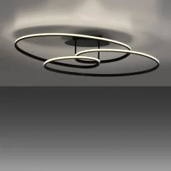 JUST LIGHT LED Deckenlampe LUMACA 81 x 30,5 cm schwarz