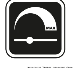 JUST LIGHT LED Deckenlampe MARIA 24,5 x 61 cm schwarz