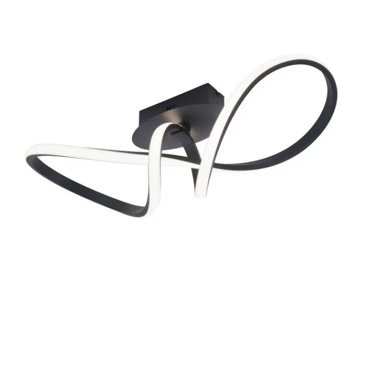 JUST LIGHT LED Deckenlampe MARIA 24,5 x 61 cm schwarz