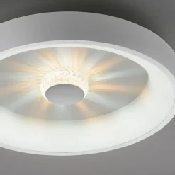 JUST LIGHT LED Deckenlampe VERTIGO 46 cm weiß