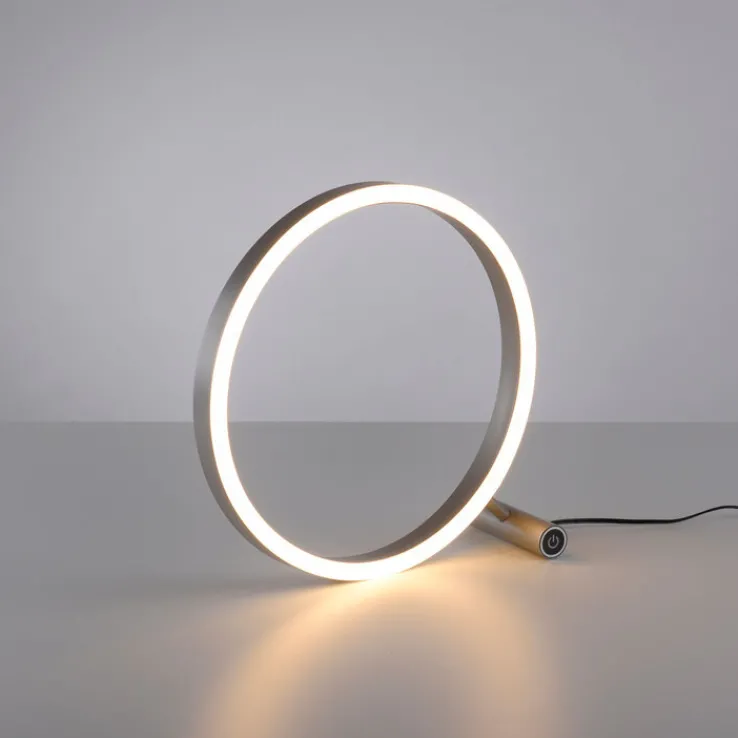 JUST LIGHT LED Tischlampe RITUS 28 cm alufarbig