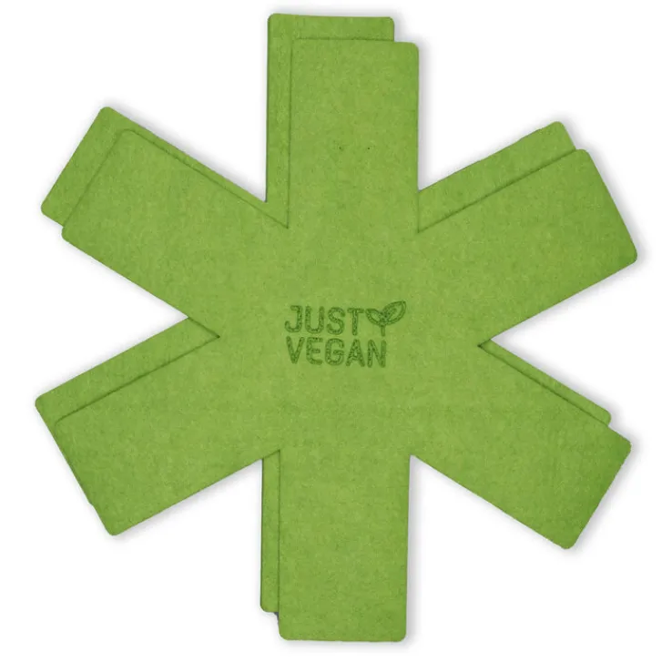 JUST VEGAN Pfannenschoner CERA 2-teilig grün