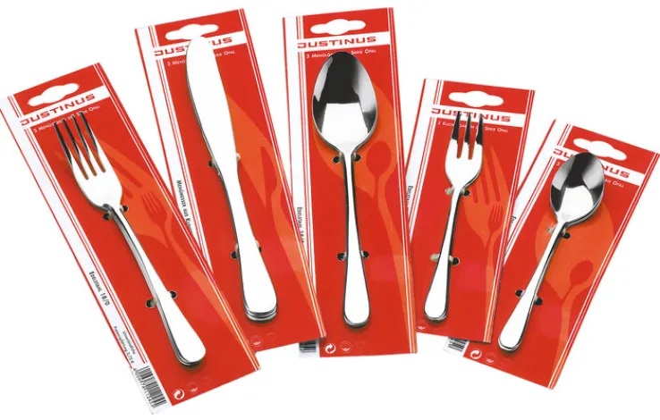 JUSTINUS Kaffeelöffel-Set OPAL 3-teilig Edelstahl silberfarbig