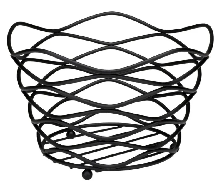 JUSTINUS Obstkorb 26 cm schwarz