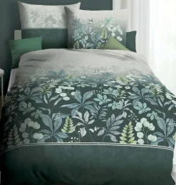 kaeppel Satin-Bettwäsche AUBRY 135 x 200 cm smaragd