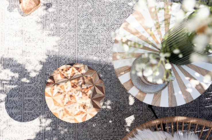 KARE DESIGN Beistelltisch DOMERO CIRQUE goldfarbig