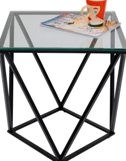 KARE DESIGN Beistelltisch CRISTALLO schwarz 50x50x55 cm
