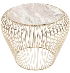 KARE DESIGN Beistelltisch rund 43 cm goldfarbig