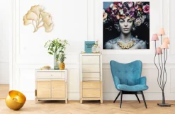 KARE DESIGN Bild FLOWER 120 x 120 cm mehrfarbig