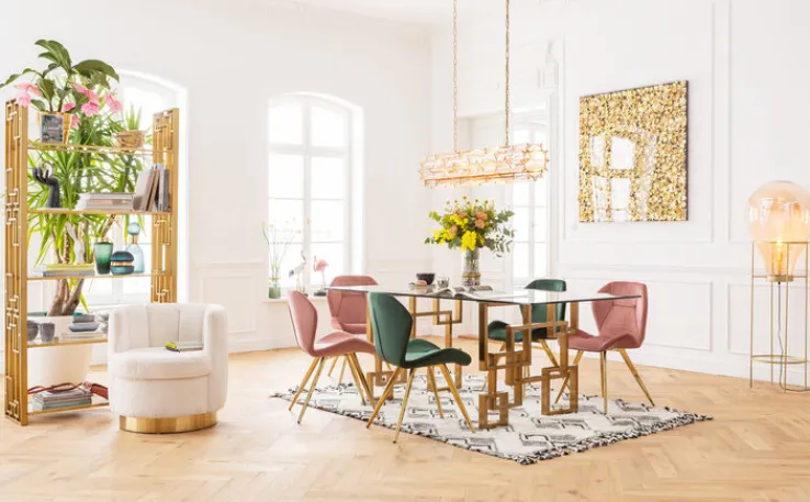 KARE DESIGN Esszimmerstuhl VIVA ROSE 2er Set rosa