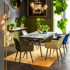 KARE DESIGN Esszimmerstuhl SAN FRANCISCO 2er Set dunkelgrün