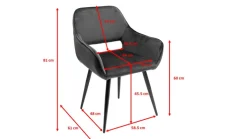 KARE DESIGN Esszimmerstuhl SAN FRANCISCO 2er Set dunkelgrün